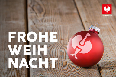 Gutscheinmotiv im Design Weihnachtskugel